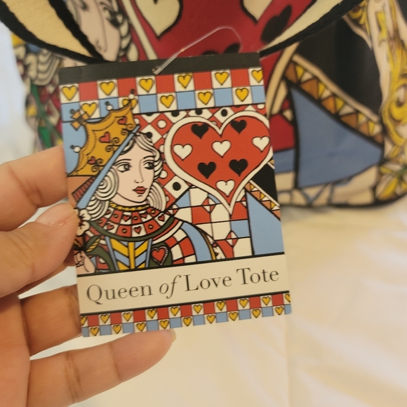 NWT Brighton "Queen of Love" Limited Edition Tom Clancy Canvas Tote Bag - Picture 10 of 13
